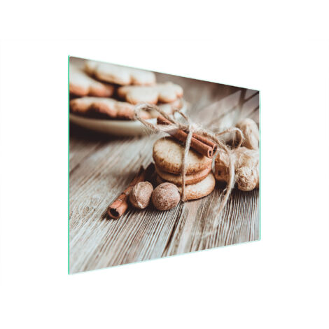 TAGLIERE IN VETRO 52x40 CANNELLA