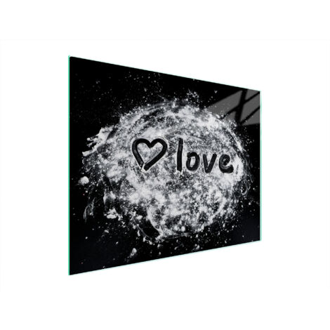 TAGLIERE IN VETRO 52x40 CUORE