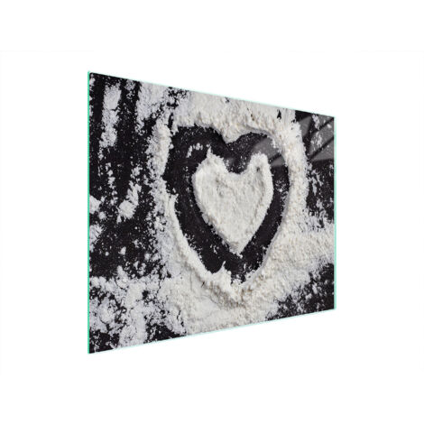 TAGLIERE IN VETRO 52x40 CUORE
