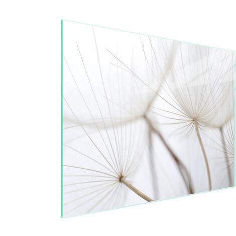 TAGLIERE IN VETRO 52x40 FIORE