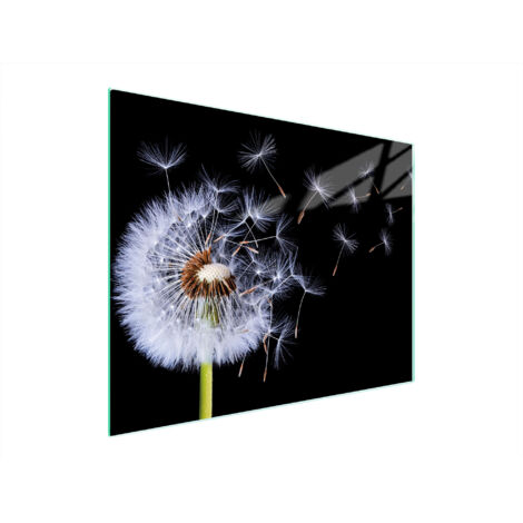 TAGLIERE IN VETRO 52x40 FIORE