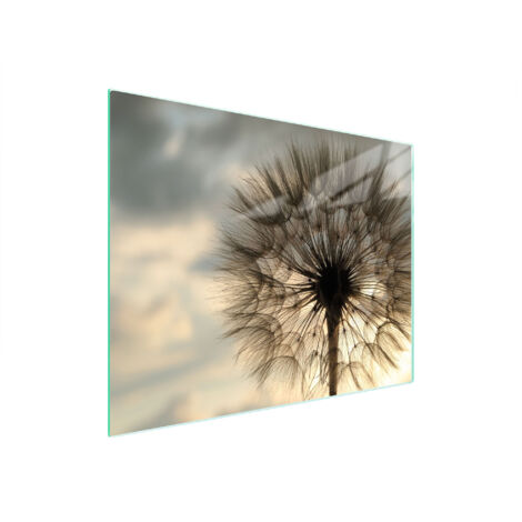 TAGLIERE IN VETRO 52x40 FIORE