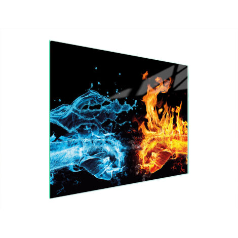 TAGLIERE IN VETRO 52x40 FIRE