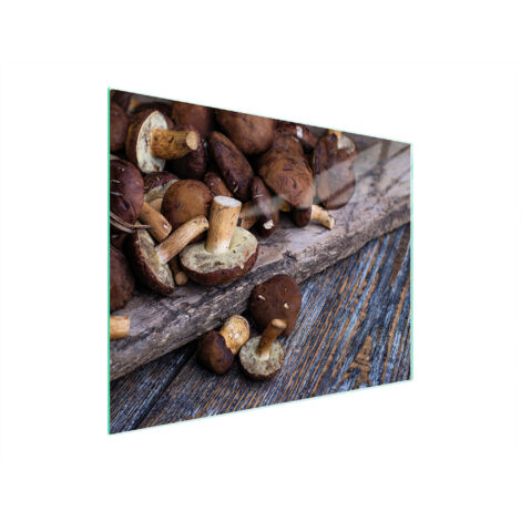 TAGLIERE IN VETRO 52x40 FUNGHI