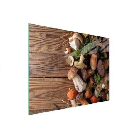 TAGLIERE IN VETRO 52x40 FUNGHI