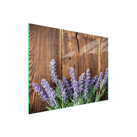 TAGLIERE IN VETRO 52x40 LAVANDA