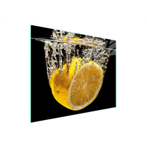 TAGLIERE IN VETRO 52x40 LIMONE