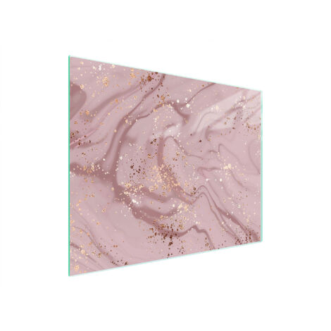 TAGLIERE IN VETRO 52x40 MARMO