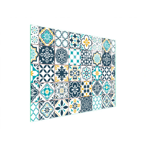 TAGLIERE IN VETRO 52x40 MOSAICO