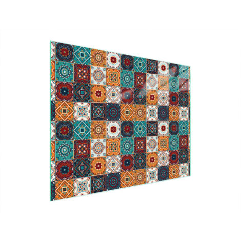 TAGLIERE IN VETRO 52x40 MOSAICO
