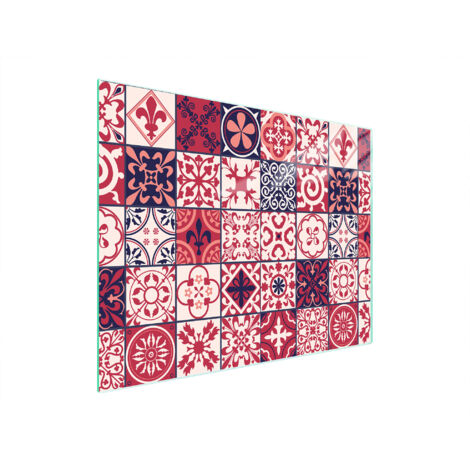 TAGLIERE IN VETRO 52x40 MOSAICO