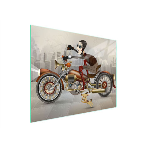 TAGLIERE IN VETRO 52x40 MOTO
