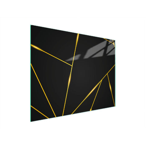 TAGLIERE IN VETRO 52x40 NERO