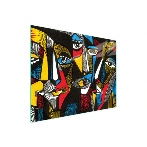 TAGLIERE IN VETRO 52x40 POP ART.