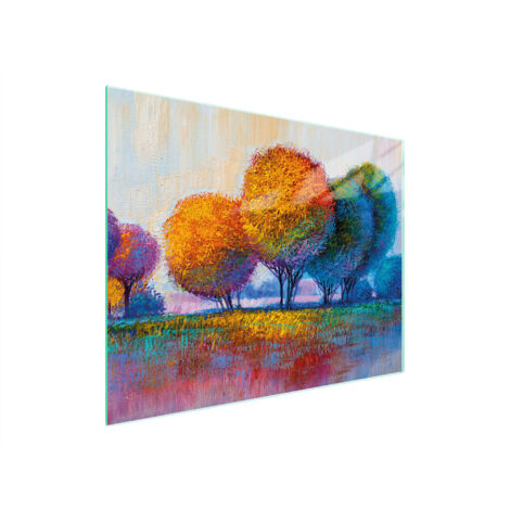 TAGLIERE IN VETRO 52x40 TREE