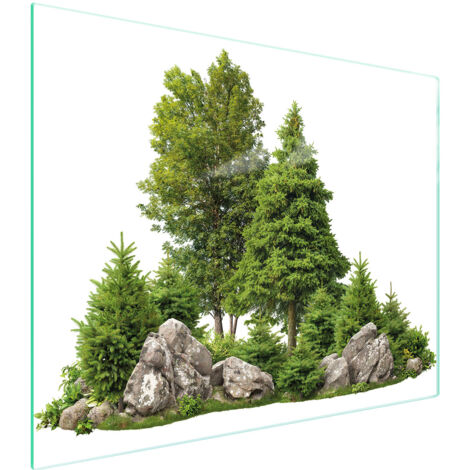 TAGLIERE IN VETRO 52x40 TREE