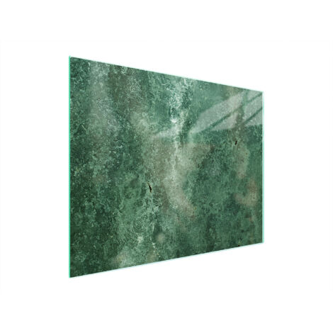 TAGLIERE IN VETRO 52x40 TURCHESE