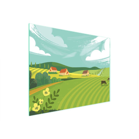 TAGLIERE IN VETRO 52x40 VILLAGE
