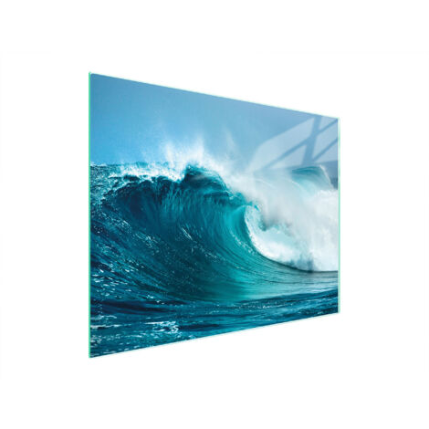 TAGLIERE IN VETRO 52x40 WAVE
