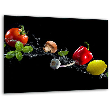 Tagliere in vetro stand 40x30 verdure