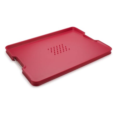Tagliere multifunzionale Cut&ampCarve™ Plus, rosso, per tagliare, sminuzzare e servire, antiscivolo, resistente, lavabile in lavastoviglie, design compatto ed elegante in rosso