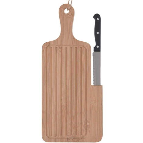 Tagliere per il pane in bambù + coltello EXCELLENT HOUSEWARE 128003