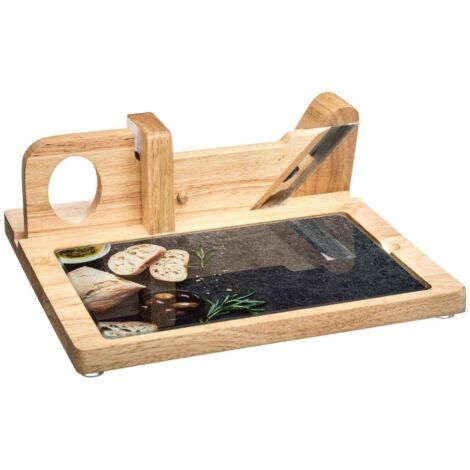 Tagliere per salumi e formaggi con vassoio - legno