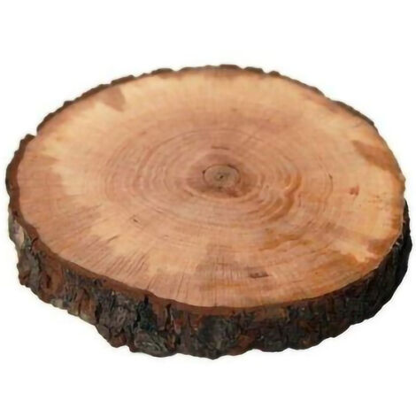 Tagliere Rotondo In Legno Corteccia  Diametro 25-28 Tronco Vassoio Centrotavola