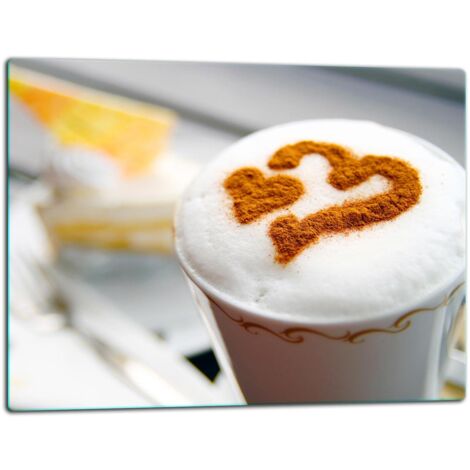 Taglieretto di vetro 52x40 Cuore caff