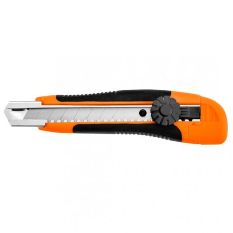 Taglierino con lama scorrevole 18 mm corpo ergonomico antiscivolo neo 63-014