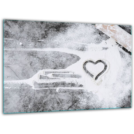 Taglio di vetro tagliere temperato 30x22 cuore