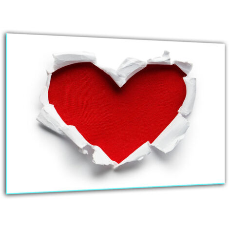 Taglio di vetro tagliere temperato 30x22 cuore