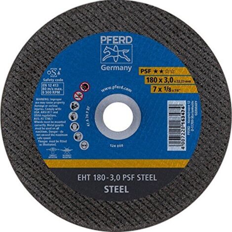 Taglio Disco Ps-Forte Per La Lavorazione Di Acciaio, Ø X Spessa. : 178 X 3,0 Millimetri, Giusto Modello, La Velocità Massima. 8600 Giri / Min