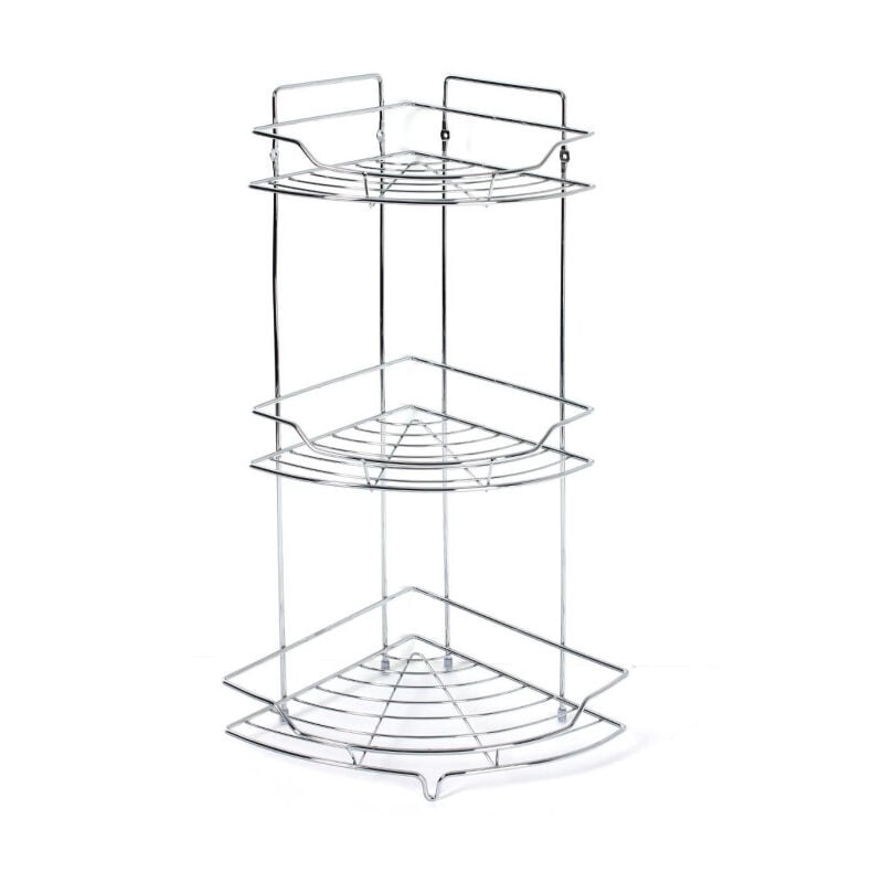 Étagère d'Angle Salle de Bain "Venterra" 56cm Argent