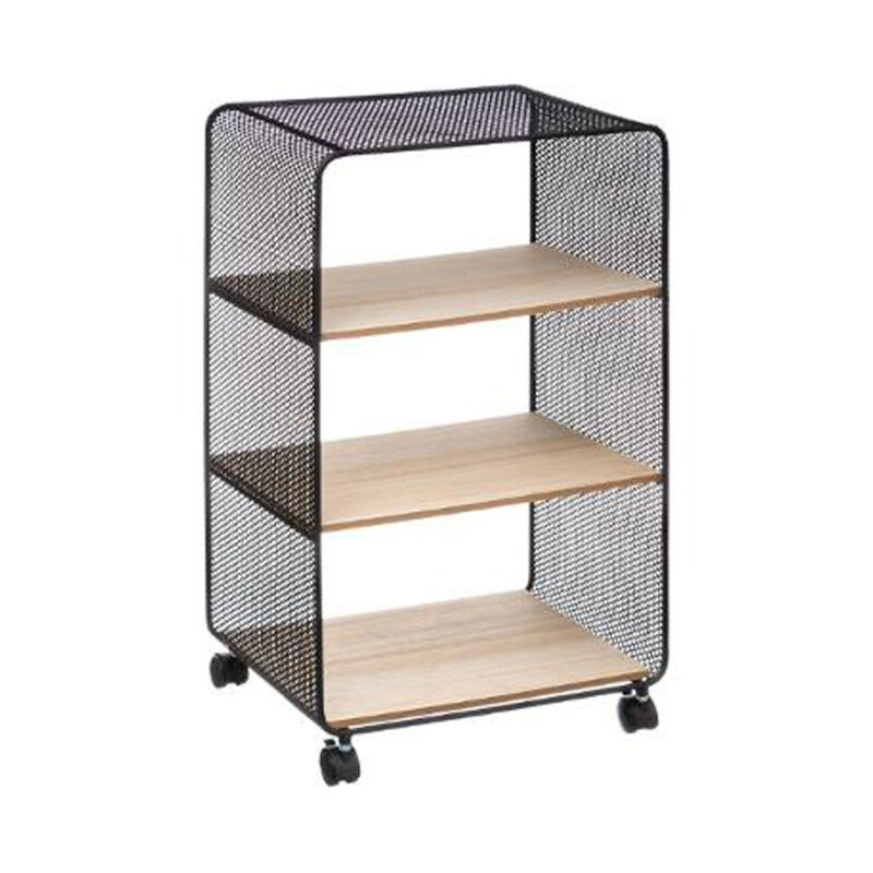 Five Simply Smart - tagère 3 Niveaux sur Roulettes 'Brio' 73cm Noir