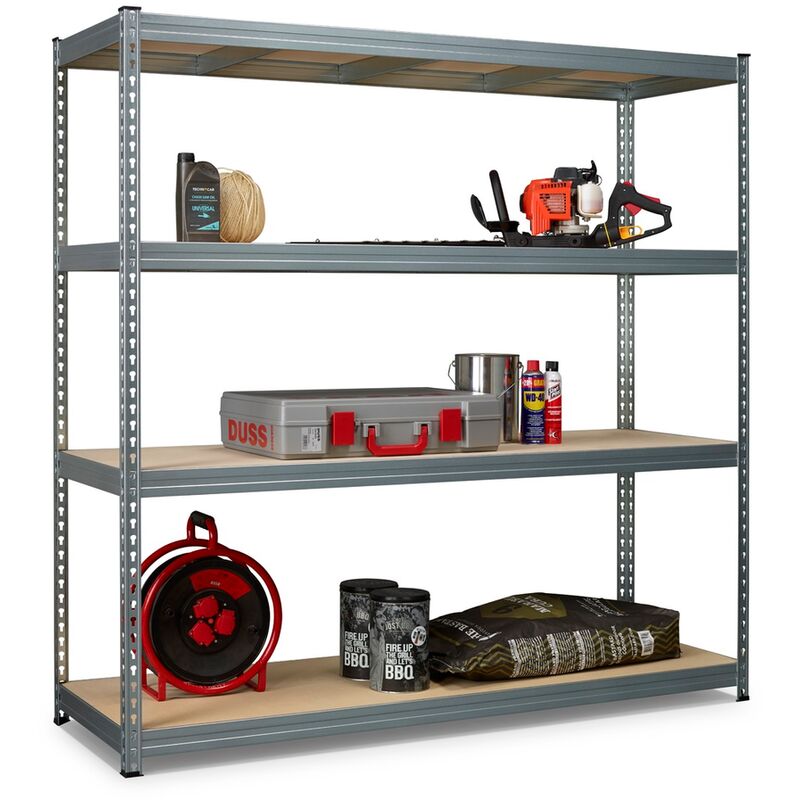 Tagère Avasco Robus 180x180x60cm Acier Galvanisé - Acier galva