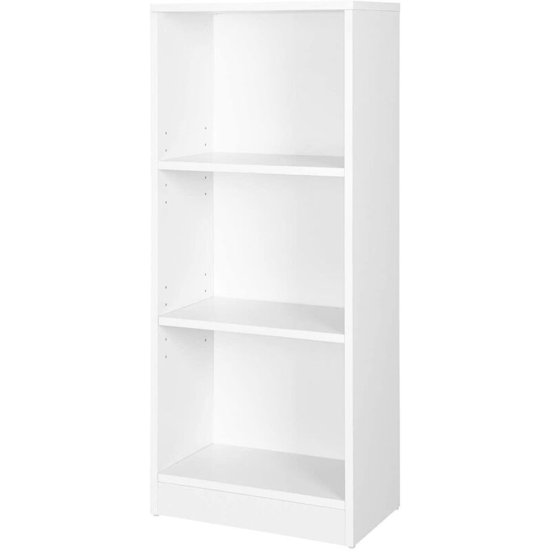 Helloshop26 - Étagère bibliothèque armoire 3 niveaux blanc - Blanc
