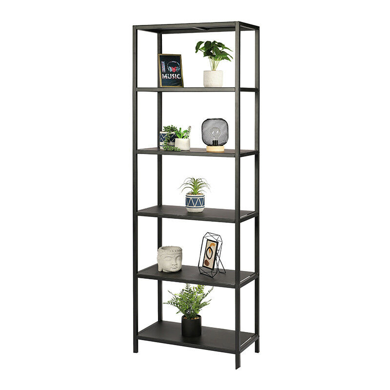 Bibliothèque Charleston 5 étagères acier