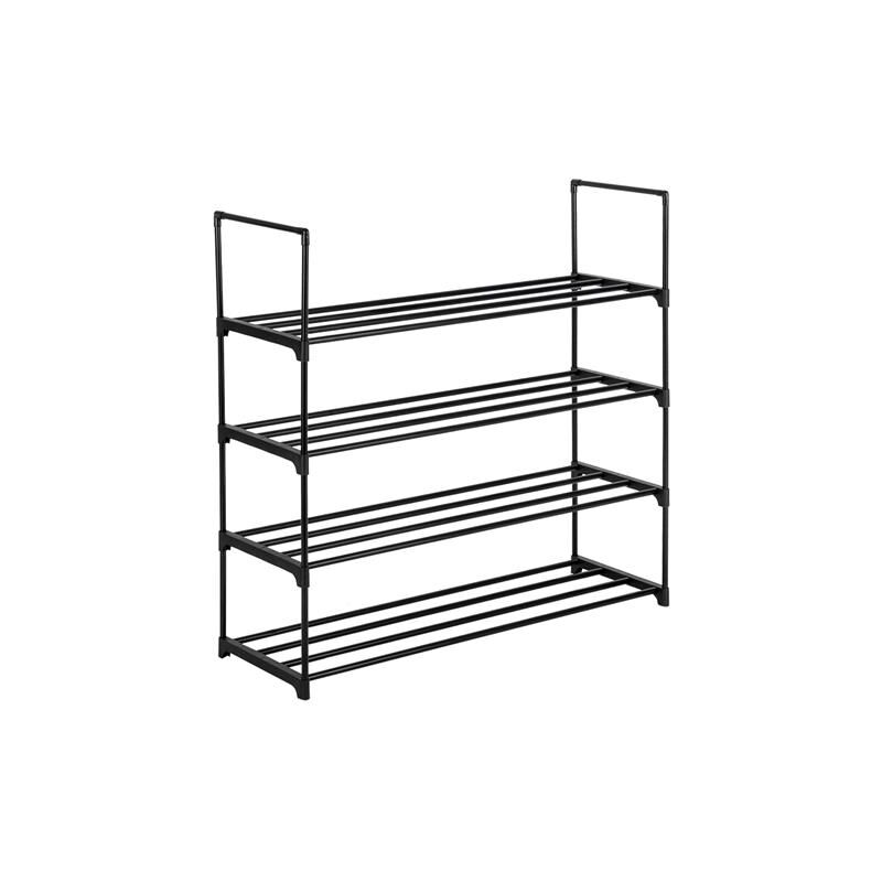L&h-cfcahl - tagère à Chaussures à 4 Niveaux 58x28x73cm, Porte-Chaussures en métal, Meuble à chaussures, empilable, Peu encombrant, Rangement de