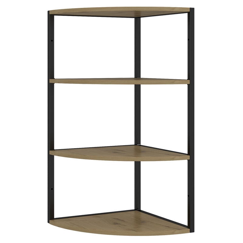 Vicco - tagère Fyrk, Chêne, 30 x 60 cm 3 niveaux