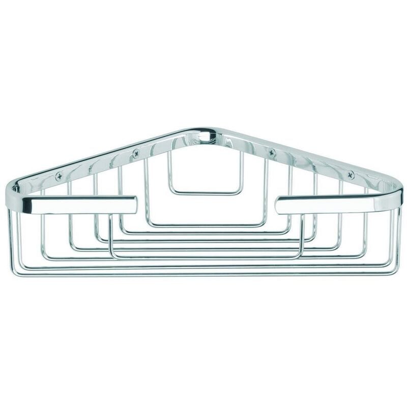 Tagère d'angle mural chrome mod. One hotellerie