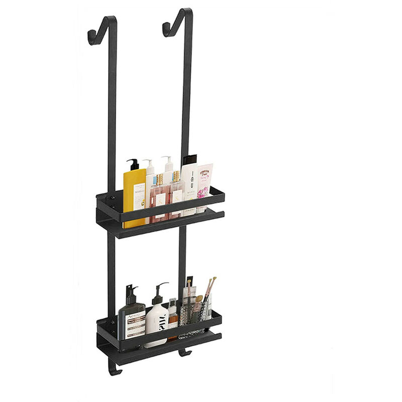 Tagère de Douche – a Poser sans Percer – Rangement de Douche Suspendu avec 2 Niveaux – 742510.2cm