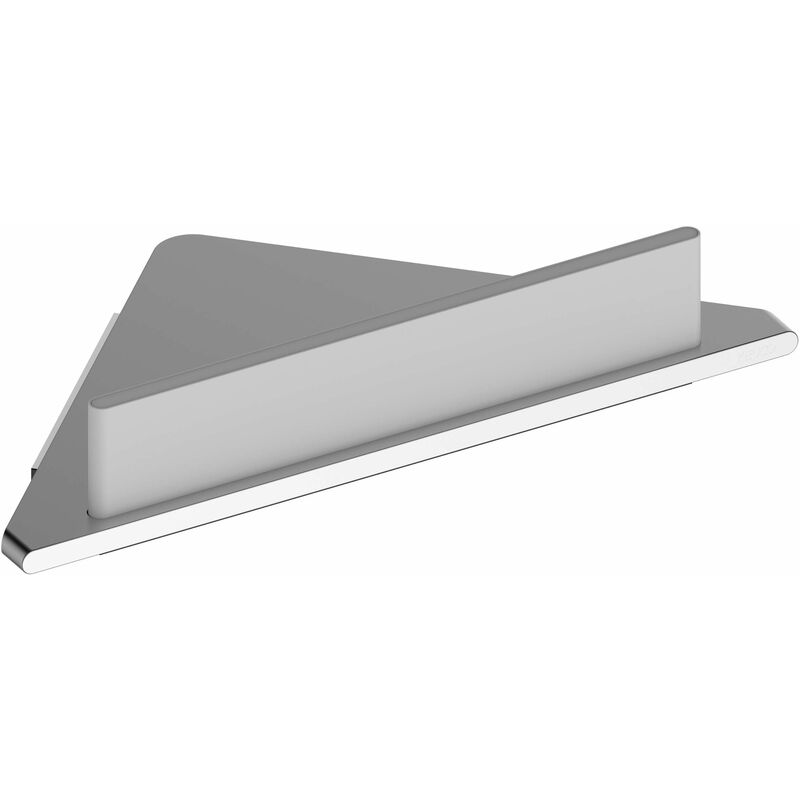 Edition 400 - Étagère d'angle avec raclette à vitre, argenté/blanc 11557170100 - Keuco