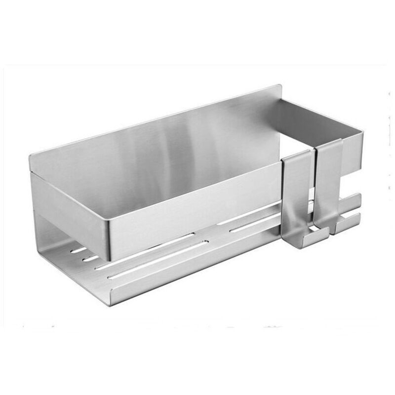 Tagère de Douche Etagere Salle de Bain sans Percage Auto-adhésif Panier de Douche sans Perçage Etagère de Salle de Bain Acier Inoxydable Con 2