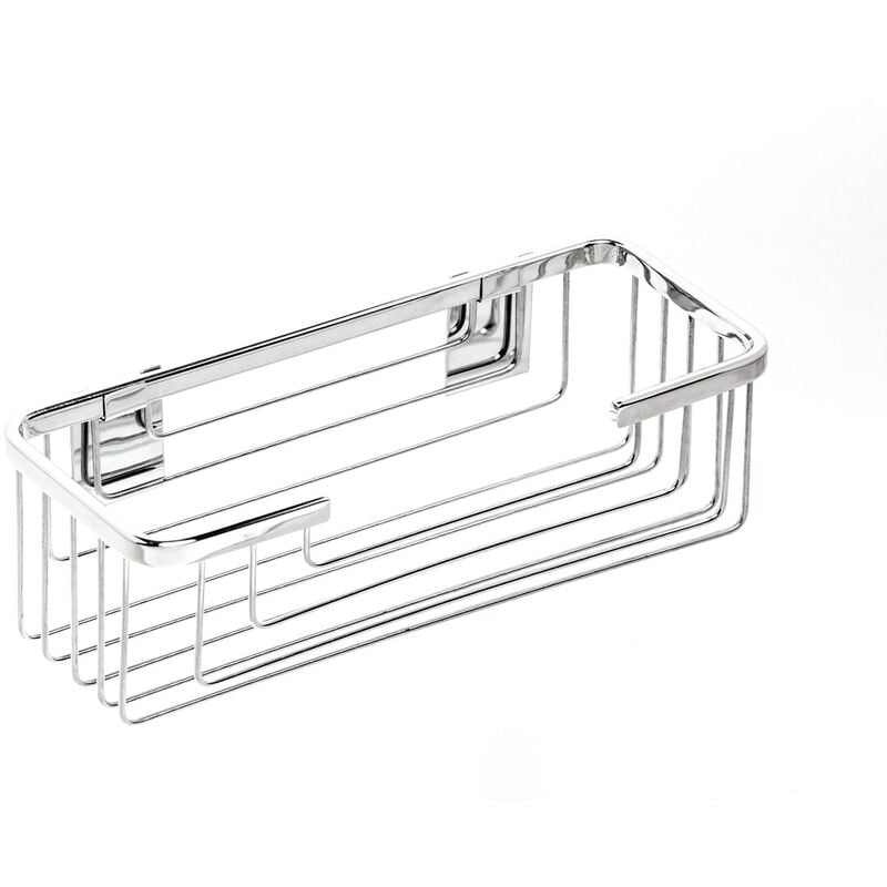 Tagère de douche rectangulaire pour hôtel poli en acier inox mod. Top line