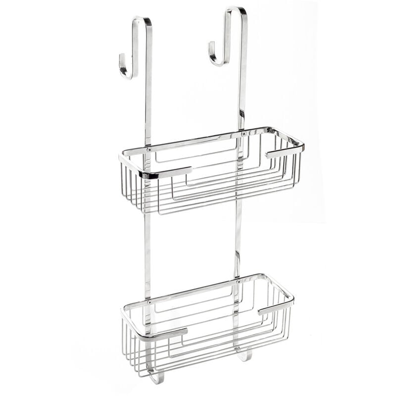 Tagère de douche rectangulaire à suspendre poli en acier inox mod. Top line