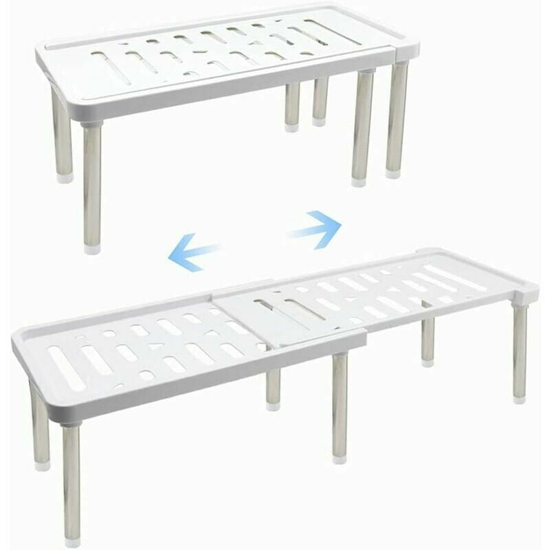 Flyme - tagère de rangement extensible pour placard de cuisine, étagère à épices sur pied, étagère de rangement rétractable pour salle de bain,