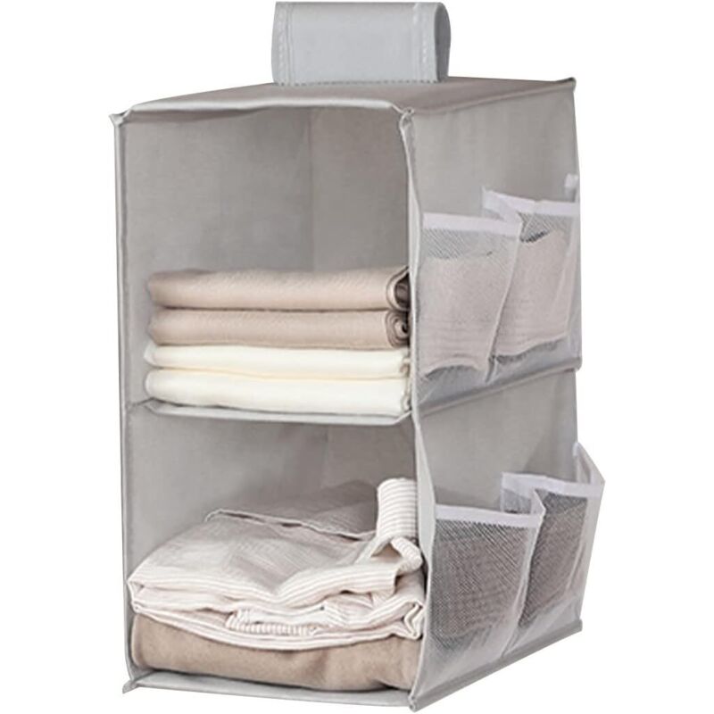 Lling - tagère de rangement pour armoire suspendue pliable, rangement pour panier suspendu, étagère de rangement pour armoire suspendue, organisateur