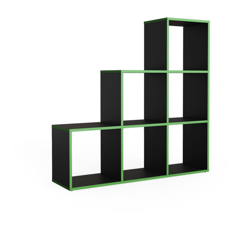 Tagère d'escalier, Noir/vert, 105 x 107.5 cm Vicco