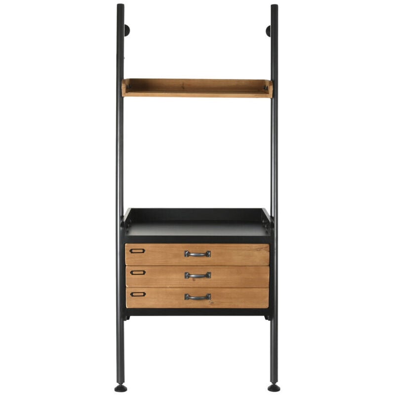 Tagère Sapin Métal 67X40X155 Noir